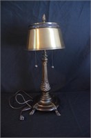 Brass Colored Metal Table Lamp