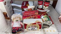 Campbell’s soup pots, banks, collector plates,