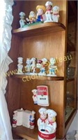 Group of Campbell’s kids figurines and shakers,