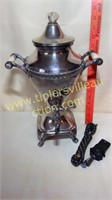 Vintage silverplate coffee stand percolator