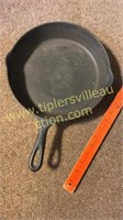 Cast iron skillet with smoke ring