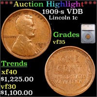 ***Auction Highlight*** 1909-s VDB Lincoln Cent 1c