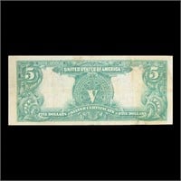 1899 $5 Dollar Large Size Silver Certificate Oncpa