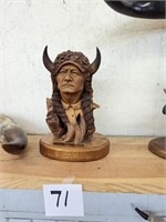 Sitting Bull Bust Statue by Stephen Herrero