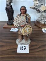 Caramic Native American Figure