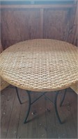 Wicker Table Set with 2 Chairs