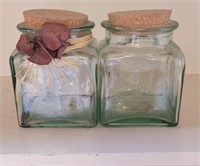 Decorative glass jars