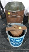 ACME Ice Cream Freezer & Copper Boiler