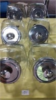 (6) Counter Glass Canisters