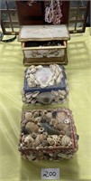 Jewelry Boxes w/Contents