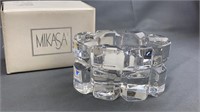 Mikasa Reflections Oval Candleholder 2 1/4in