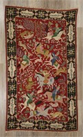 Scenic Persian Rug / Textile
