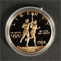 1984 Olympic Gold Ten Dollar Coin Proof