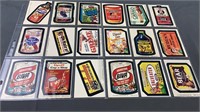 Vintage Topps Trading Stickers Silly Advertising