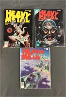 3 Vintage Heavy Metal Magazines 1978/79