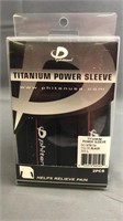 Titanium Power Sleeve Sz L Black