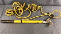Bartlett Climbing Pulley & Hook With Rope No 1 Sq
