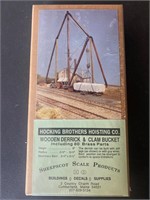 NOS Sheepscot HO train scale Kit wooden Derrick