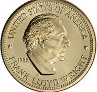 1982 US Gold 1/2 Oz American Arts Medal