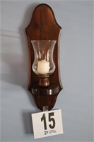 Pair of 15" Tall Wall Hanging Candle Holders (R1)