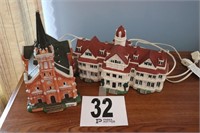 (2) Light Up Village Pieces (R1)