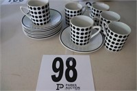 Approximately (13) Piece Cup & Saucer Set (R1)