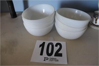 (6) Milk Glass Bowls (R1)