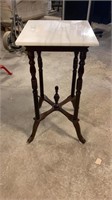 Vintage American French Country Burgundy Side Tabl