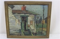 Orig. 1936 Sisti "Old House" Painting Signed