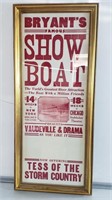 Bryant's Famous showboat lithograph poster