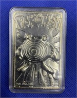 1999 Pokemon: 23 karat gold-plated trading card