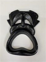 Vintage Mid-century cast aluminum "Tragedy" mask