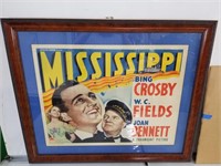 Mississippi lithograph movie poster