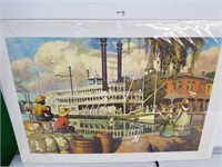 River boat times poster print