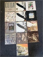 Vintage Led Zeppelin vinyl records and covers