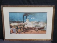 Framed print, U.S. Mail steamboat Rob't. E. Lee