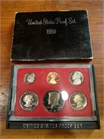 1980 United States proof coin set in original box