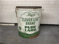 LAY’S CLOVER LEAF LARD BUCKET