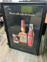 FRAMED LIQUOR  ADVERTISEMENT