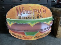 WIMPYS BURGER SIGN