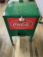 COCA-COLA COOLER ON WHEELS