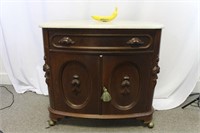 Antique Marble Top Sideboard