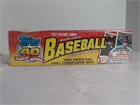 Topps 1991 Complete Baseball Card Set