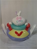 Alice in Wonderland White Rabbit Cookie Jar