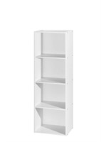 Hodedah Four Shelf Multi-Purpose Wooden Bookcase i