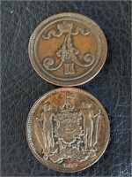 Antique Coins Borneo & Denmark?