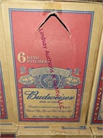4 boxes of 6 Budweiser King Pitchers --