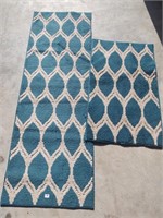 matching runner & small rug (good condition)