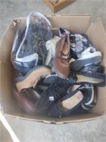 box full of Woman size 9-10 shoes