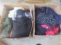 2 large boxes of woman 2-3x woman fall/winter